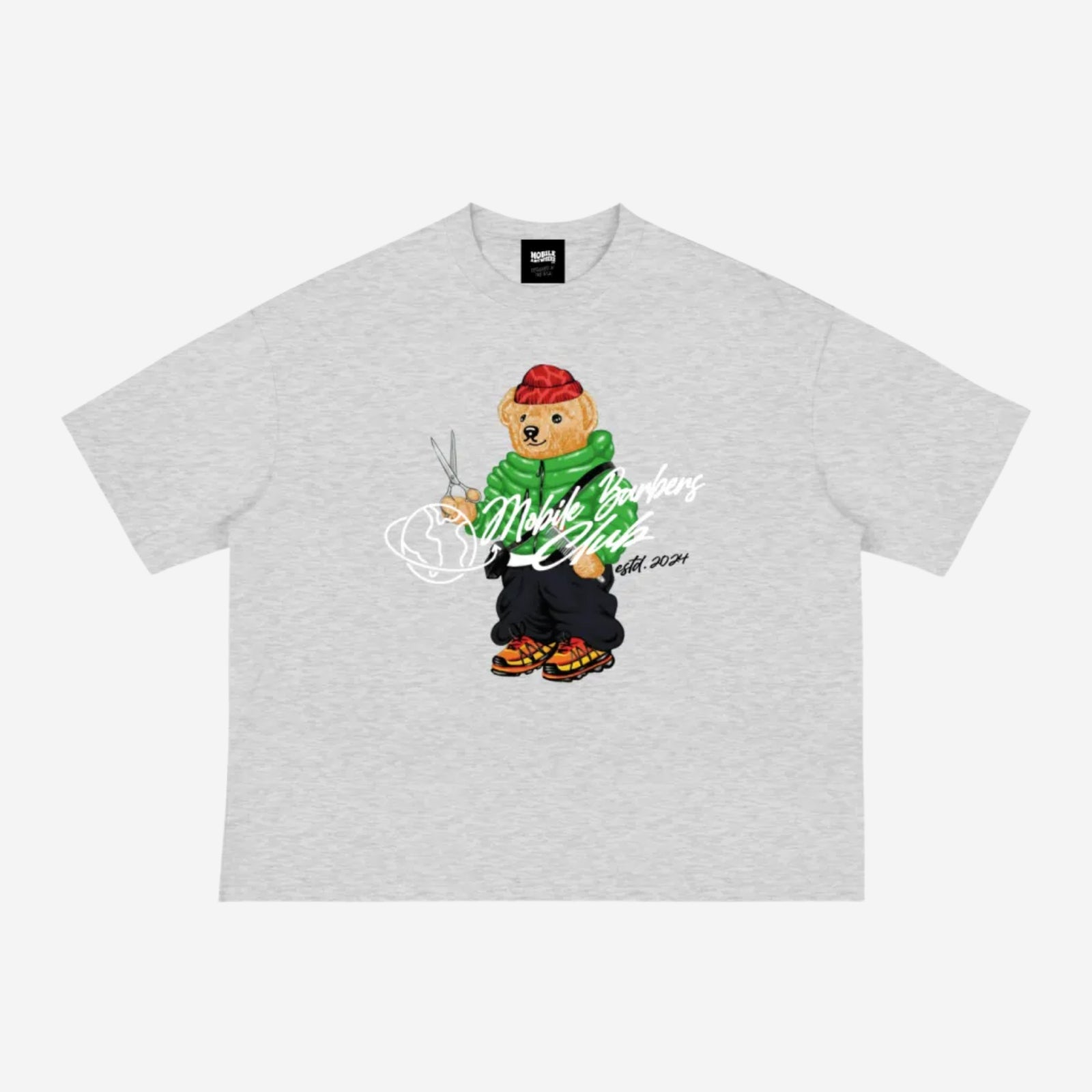 Polo Barber Bear Scissors and Combs Tee